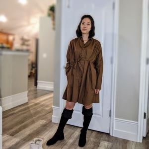 WOMEN +J DOLMAN LONG SLEEVED SHIRT DRESS